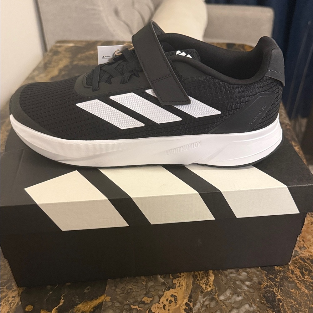 Adidas Kids Black and White Sneakers